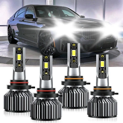 For BMW 740i 1993-1994 LED Headlight Bulb High Low Beam Super Bright White - Image 1 of 4