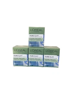 L'Oreal Paris Pure Clay Blemish Rescue Blue Algae Face Mask 15ml X 4 Pack - Picture 1 of 1