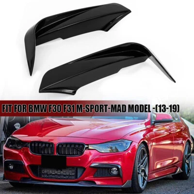 Alerón de parachoques delantero M Sport brillo labial negro para BMW Serie 3 F30 2012-2018 2014 Foto 1 de 4