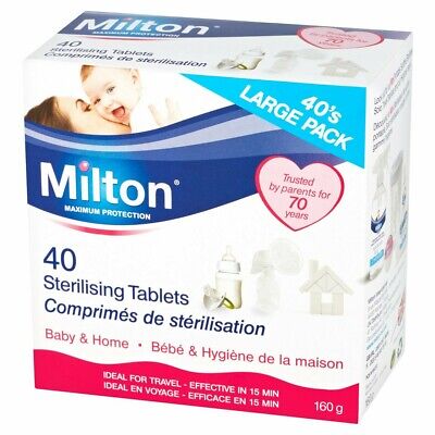 MILTON Maximum Protection 40 Sterilizing TABLETS 160G • 9.47£