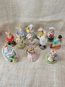 The Mouse Town USA Collection 1985 Reco Vintage Lot Of 11 & 1 Country Calico - Picture 1 of 16