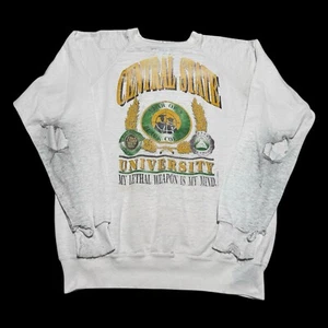 Vintage Hanes Central State University Distressed Crewneck Sweatshirt Adult XL - Picture 1 of 10