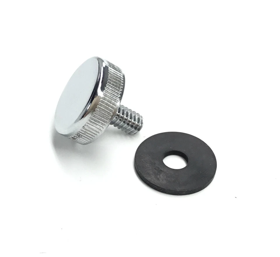 Danny Gris Cromo Moleteado 1/4-20 Perno Perilla Asiento Moto (RM-4004) Foto 1 de 1