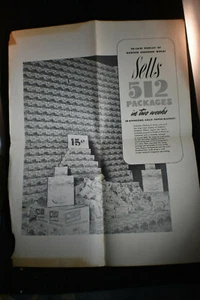 Expositor de 30 cajas de póster de trigo triturado Nabisco - Imagen 1 de 3