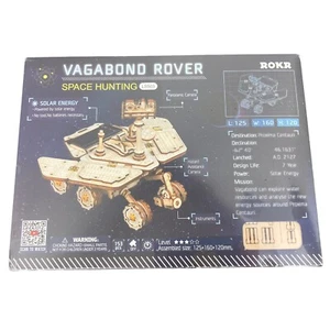 Robotime DIY Model Building Kits Assembly Solar Powered Space Rover - Picture 1 of 2