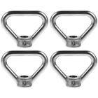  4 Pcs Stainless Steel Nut Lifting Eye Triangle Shaped Rings