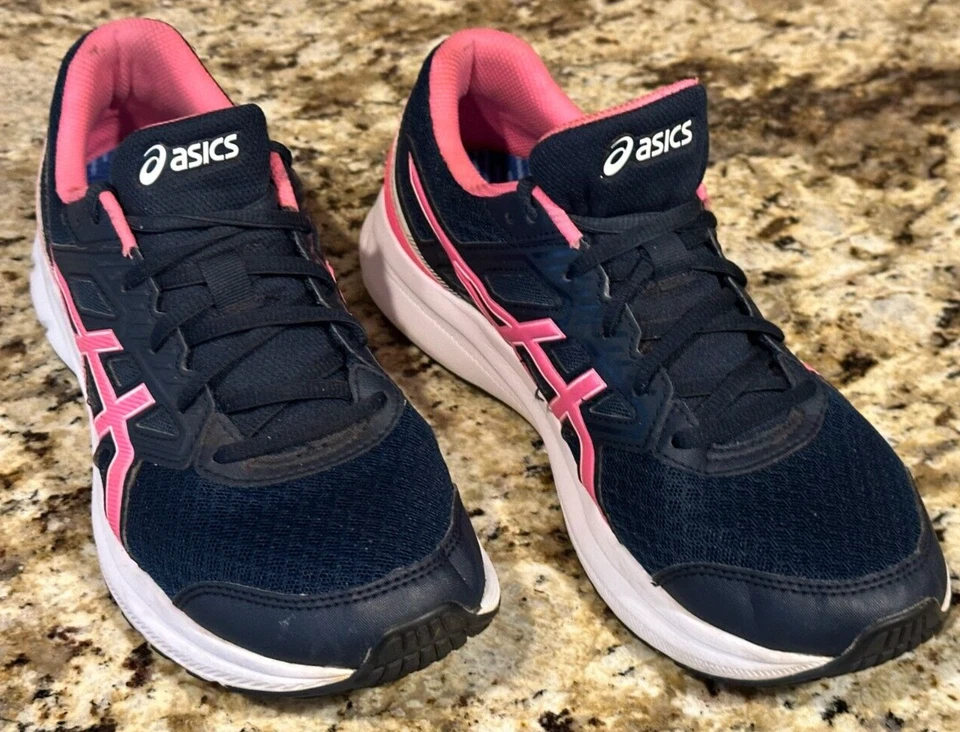 Zapatos para correr ASICS JOLT 3 para mujer color azul francés/rosa intenso talla 10 (E/P) Foto 1 de 4