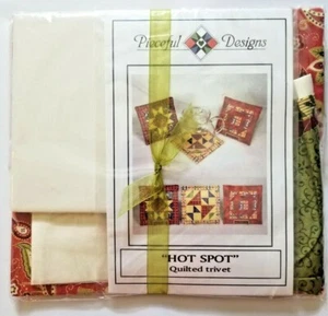 Pieceful Designs "Hot Spot" Quilted Trivet Sewing Kit - Picture 1 of 3
