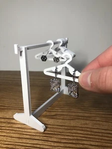 Earring Coat Hanger Rack | Earring Holder | Jewelry Display - 3D Printed - Picture 1 of 8