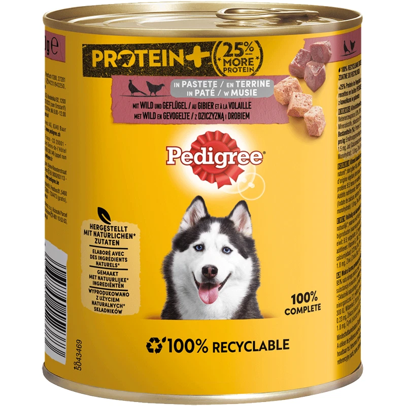Pedigree Protein Wild & Geflügel in Pastete | 12x 800g