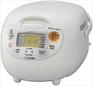 ZOJIRUSHI Rice Cooker NS-ZLH10-WZ White 1L 220-230V 680 W from Japan * English - Picture 1 of 3
