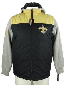New Orleans Saints NFL G-III Men's Reversible Vest & Sweatshirt Combo - Picture 1 of 23
