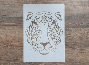 Schablone Tigerkopf Tiger Katze Wandtattoo Vintage Stencil Malerei ST-1010135 - Foto 1 di 5