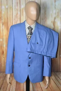 Hugo Boss Herren Drago Super 130s Wolle Blau 2 Knopf Anzug Gr. 42SH Wst 36x30 - Bild 1 von 22