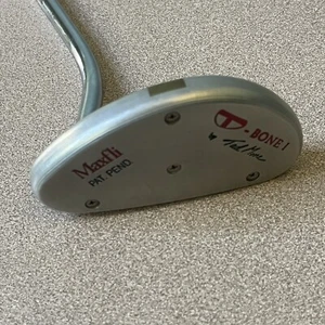 Maxfli Golf T-BONE I by TAD MOORE PUTTER Right Handed Steel Original Grip 34.5" - Picture 1 of 10