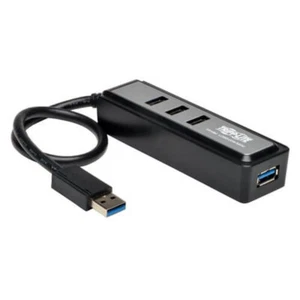 Tripp Lite 4-Port USB-A 3.0 Superspeed Mini Portable Hub with Built In Cable - Picture 1 of 7
