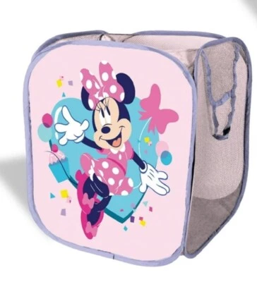 New-Disney Junior-Minnie Mouse- Pop Up Storage Hamper-12x12x14-Folds Flat-ages3+ - Image 1 of 4