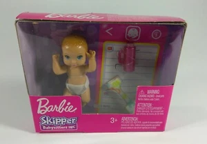 Barbie Skipper® Babysitters Inc™ Sleepy Baby Set (Brown Hair Bottle Blanket) New - Picture 1 of 7