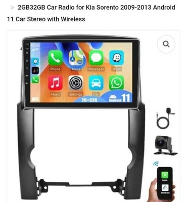 Radio Coche Estéreo Kia Sorento 2009-2013 Android 11 Coche Estéreo Foto 1 de 2