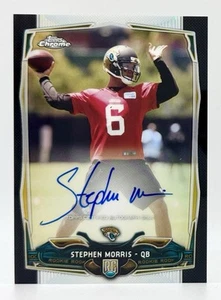 2014 Topps Chrome Black Refractor#167 Stephen Morris RC Auto 7/25 Jaguars - Picture 1 of 2