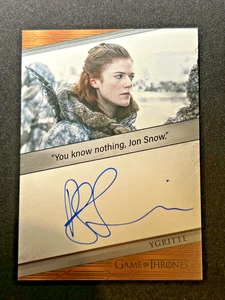 2024 Game of Thrones Legends Of The Realm ROSE LESLIE as Ygritte Autograph - Picture 1 of 2