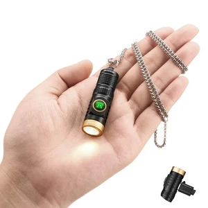 Wiederaufladbare Schlüsselanhänger Taschenlampe, 600 hohe Lumen EDC Taschentaschenlampen, Mini... - Bild 1 von 7