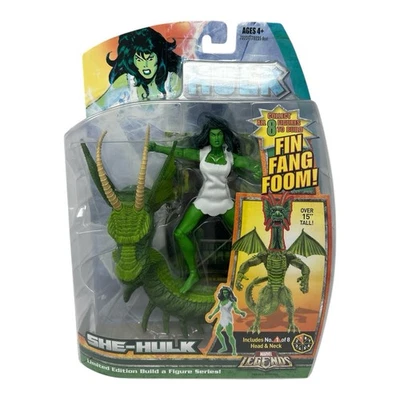 Marvel Legends SHE HULK Fin Fang Foom BAF 全新未拆封 2007 限量版 罕见 — 第 1/3 张图片