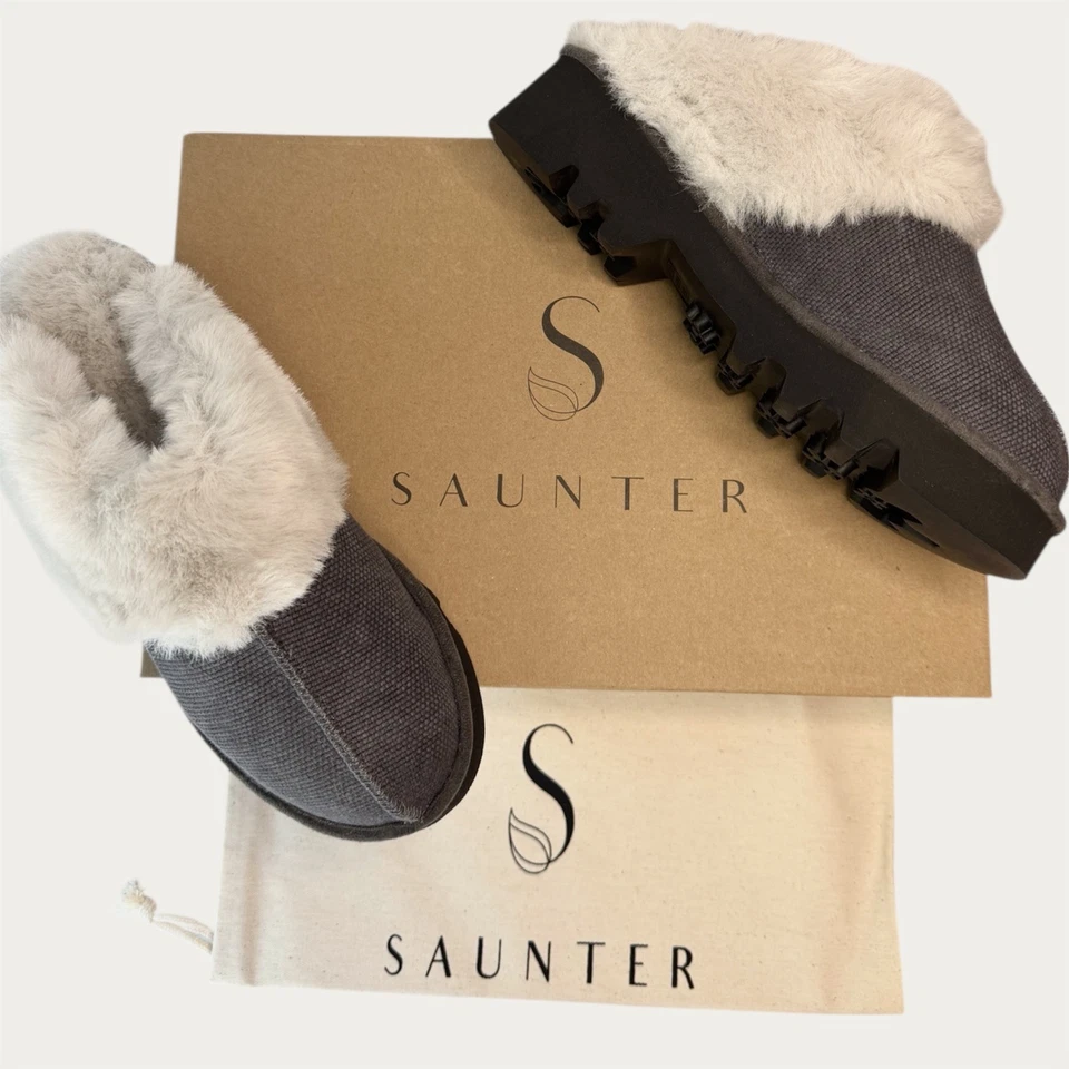 UGG like Vegan & Sustainable Slipper- Organic Cotton- made in Portugal- W’s 8 - Image 1 of 4