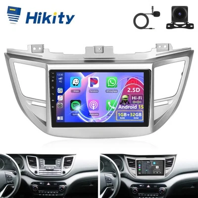 CarPlay Autoradio Für Hyundai Tucson 2015-2018 mit Android15 GPS Navi RDS Kamera - Bild 1 von 4