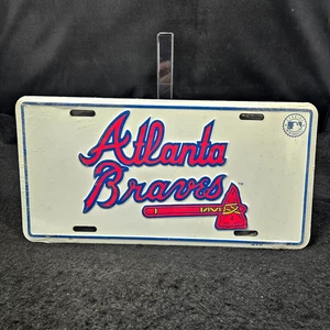 Atlanta Braves License Plate Official MLB License NOS Vintage NEW Sealed - Picture 1 of 2
