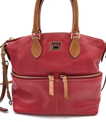 Bolso de Mano Dooney & Bourke Dillen Doble Bolsillo Rojo Bandolera Correa LEER Foto 1 de 4