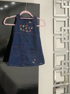 Girls Denim Osh Kosh 4T Denim Dress Good Condition Dungaree Dress - Picture 1 of 5