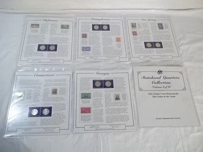 Postal Commemorative Society Us State Quarters First 5 DE-CT - Image 1 of 4