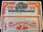 Two Diff. Stocks Signed by TITANIC Sinking Victim George D. Widener 1895 & 1906