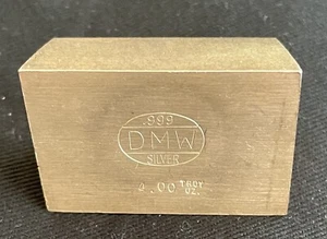 DMW ~ VIER (4) TROY OZ SILBERBARREN ~ 0,999 ~ VINTAGE ~ SEHR SELTEN ~ SEHR SELTEN!! - Bild 1 von 5