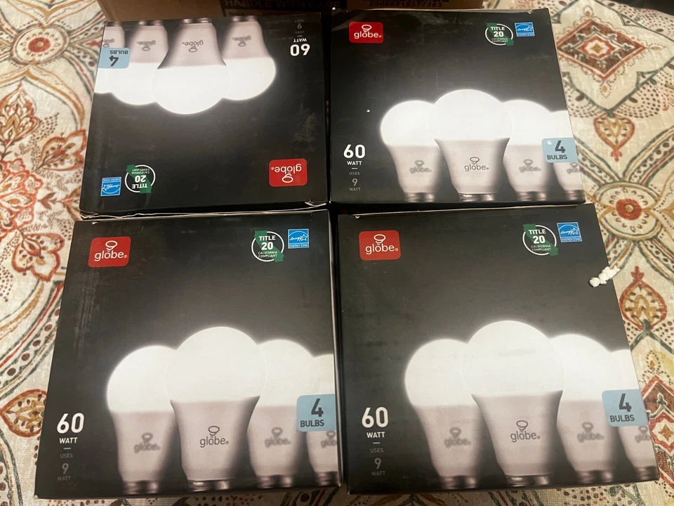 Globe Electric 37736 16-Pack,10W Dimmable A19 Medium (E26) LED Bulbs, 800 Lumens - Image 1 of 4