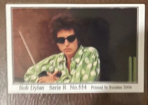 2003 Bob Dylan Dutch Gum Card Serie R # 554 Rare