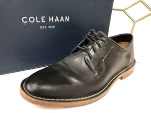Cole Haan Williams Cuero Negro Con Cordones Sillín Oxford Hombre Zapato 8.5 M  - Imagen 1 de 7