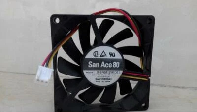 SANYO 8015 8CM 109P0812H721 0.2A 80*80*15MM 12V 3 line CPU fan - Image 1 of 2