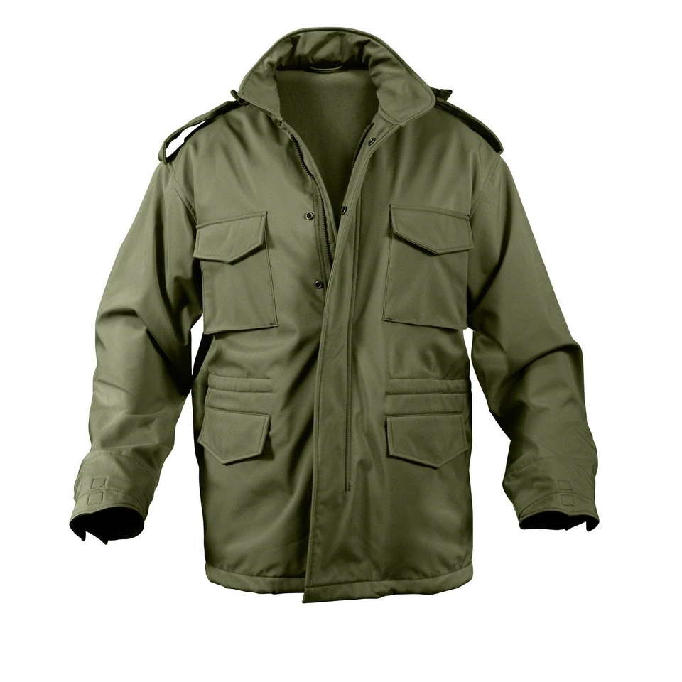 Rothco Mens Large Soft Shell Tactical Jacket M-65 Waterproof M65 Coat 5744