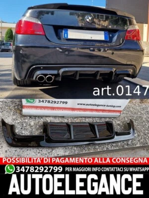 Diffusor im M5-Look, passend für BMW 5er E60 E61 03–07, schwarzglänzend, 0147 - Bild 1 von 4