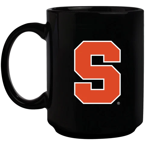 Black Syracuse Orange 15oz. Primary Logo Mug Cover
