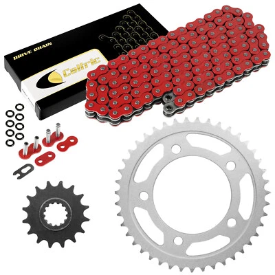 Cadena de transmisión y piñones de junta tórica roja para Honda CBR900RR Fire Blade 1993 1994 1995 Foto 1 de 4