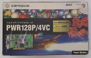 Tarjeta gráfica Canopus PWR128P/4VC PCI (nvidia Riva 128, 4MB, retro, embalaje original, 1997) - Imagen 1 de 13
