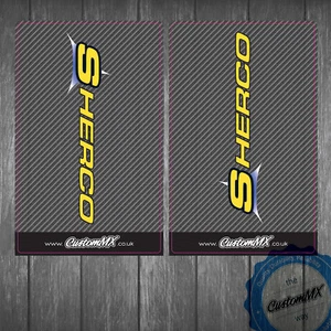 Sherco SE 250 300 450 Carbon obere Gabel Grafik Aufkleber Decals - Bild 1 von 1
