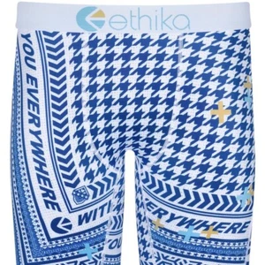 ETHIKA MENS STAPLE UNDERWEAR BOXER DUBAI FLY BLUE - Picture 1 of 3