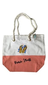 Beach Bag Tote Pool Sand Toys Towels - Picture 1 of 2