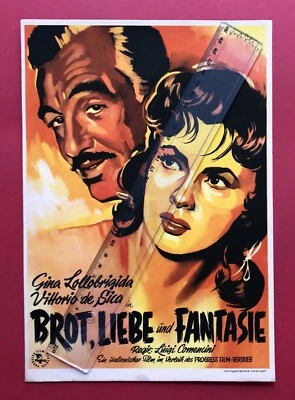 Original DDR Progress Filmplakat in A4 Format 1955 Brot, Liebe Fantasie ( F20459 - Bild 1 von 2