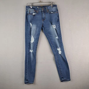 Aeropostale Jeans Damen 4 Low Rise Flex Effects Denim Distressed Freizeit Outdoor - Bild 1 von 19