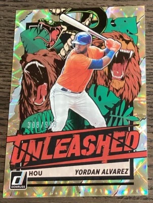 2021 Panini Donruss Yordan Alvarez Unleashed Copper Parallel /999 Houston Astros - Image 1 of 2